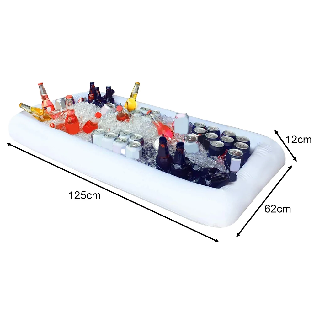 

Inflatable Ice Buffet Bar for Food and Drinks Keeps Items Cool for Hours Perfect for Indoor Outdoor Parties and Events
