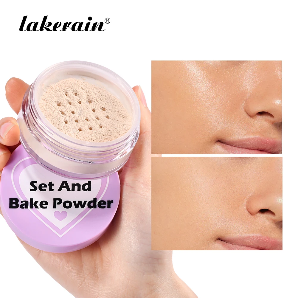 

Bake Setting Powder Long Lasting Oil-absorbing Matte Natural Finish Baked Brighten Color Powder Smooth Matte Finish Makeup