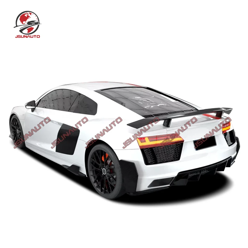 Carbon Fiber Rear Spoiler For Audi R8 V8 V10 2016-2022 Rear Trunk Wing GT Sport Trunk Lip For New R8