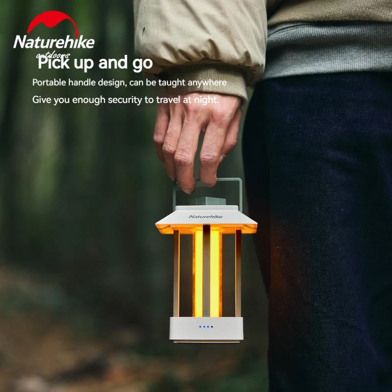 

Naturehike Modern Simple Lantern Outdoor Lamp Waterproof Led Light 3-Modes Lighting Adjust for Garden Camp Travel Lasting 6 Days
