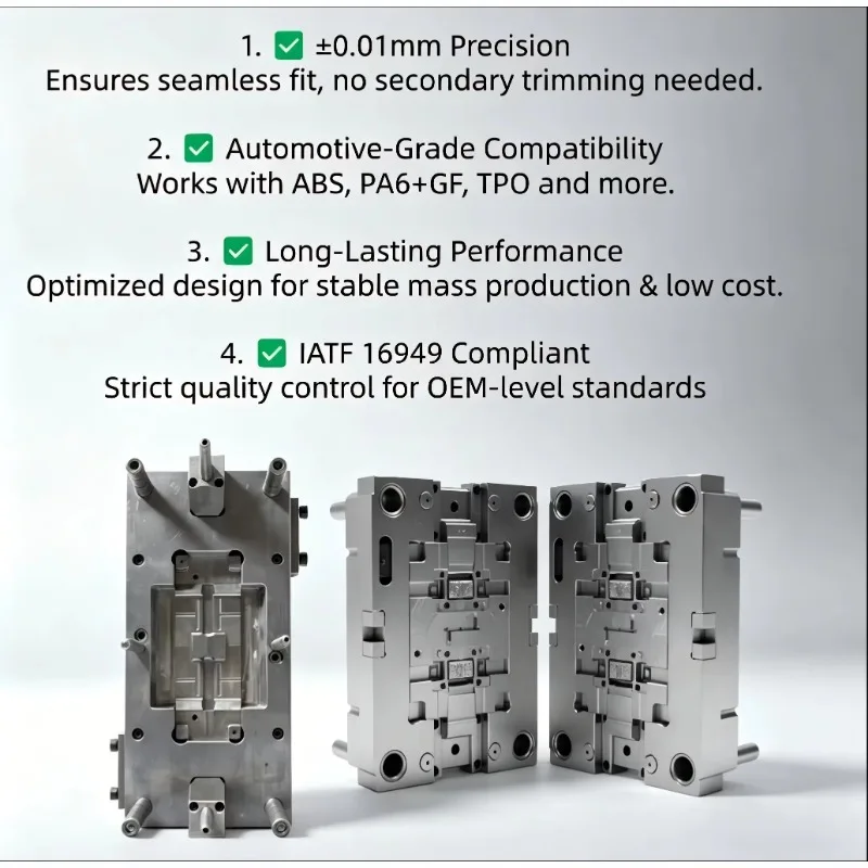 Plastic  Molding Service OEM Car Spare Parts Custom Manufacturing Factory High Precision