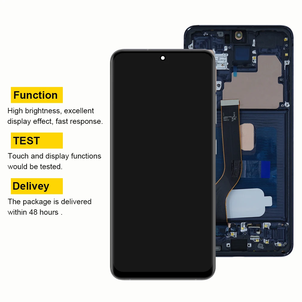 G985 G985F G986 G986F LCD For Samsung S20 Plus LCD Display Touch Screen Digitizer with Frame For Samsumg Galaxy S20+ Replacement