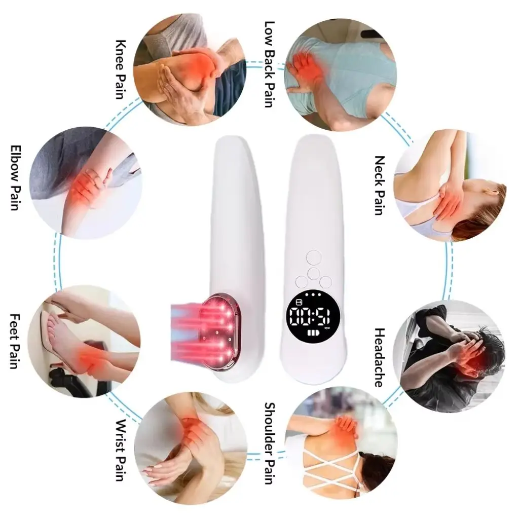 

Portable 520mW Cold Light Laser Pain Relieve 14x650nm + 3x808nm Diodes for Muscle Sprain, Dysmenorrhea, Back & Joint Pain