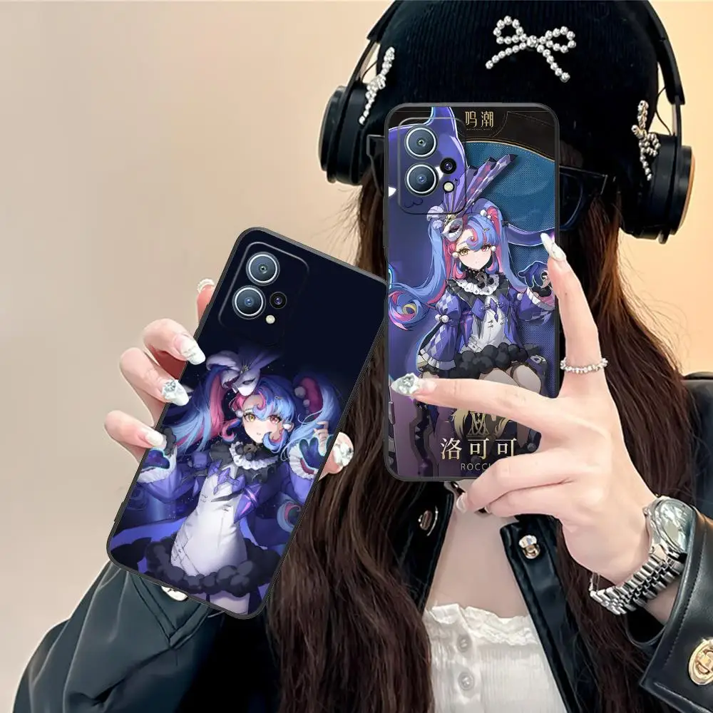 

Wuthering Waves Roccia Phone Case for Huawei P60 P50 P40 P30 P20 P10 P9 P8 Pro Lite Plus Black Smartphone Cellphones Cover