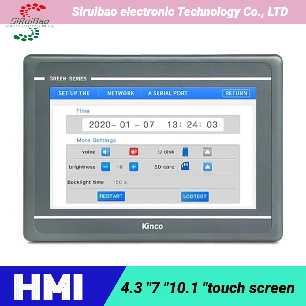 Hmi 터치 스크린 Cnc 보드 컨트롤러, Cnc 선반 컨트롤러, Kinco Gl100 Gl100e, 이더넷 USB 호스트, 10 인치