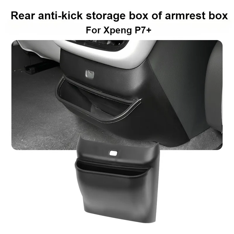 

Защитная накладка на задний подлокотник для Xpeng P7+ 2024-2026, органайзер для мусорного мешка, аксессуары для салона автомобиля, АБС/ПВХ