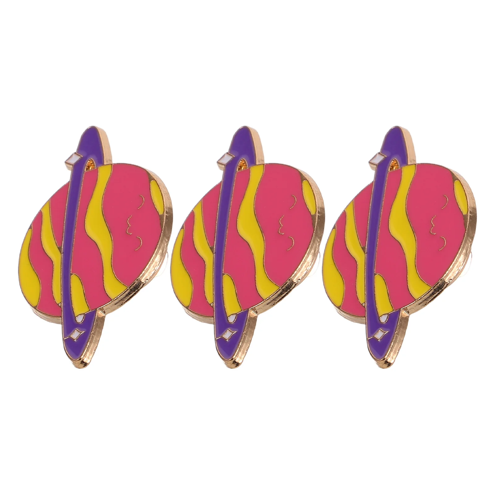 

3pcs Space Themed Pin Set For Kids Lovely Small Alloy Label Pins Space Planet Enamel Pin Set Universe Planet Brooches Set Lapel