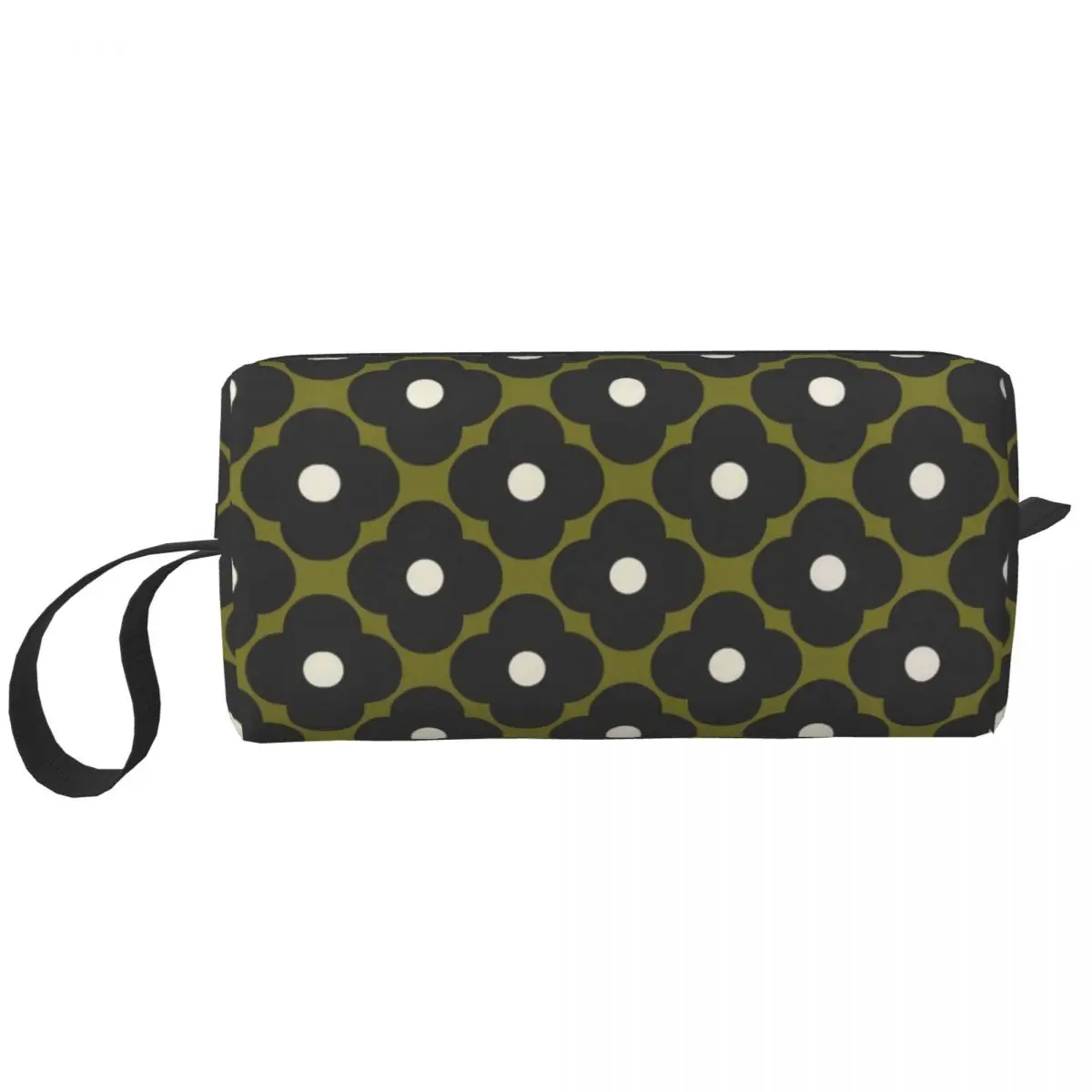 

Retro Orla Kiely Makeup Bag Large Cosmetic Bag Men Women Flower Abstract Toiletry Bag Dopp Kit