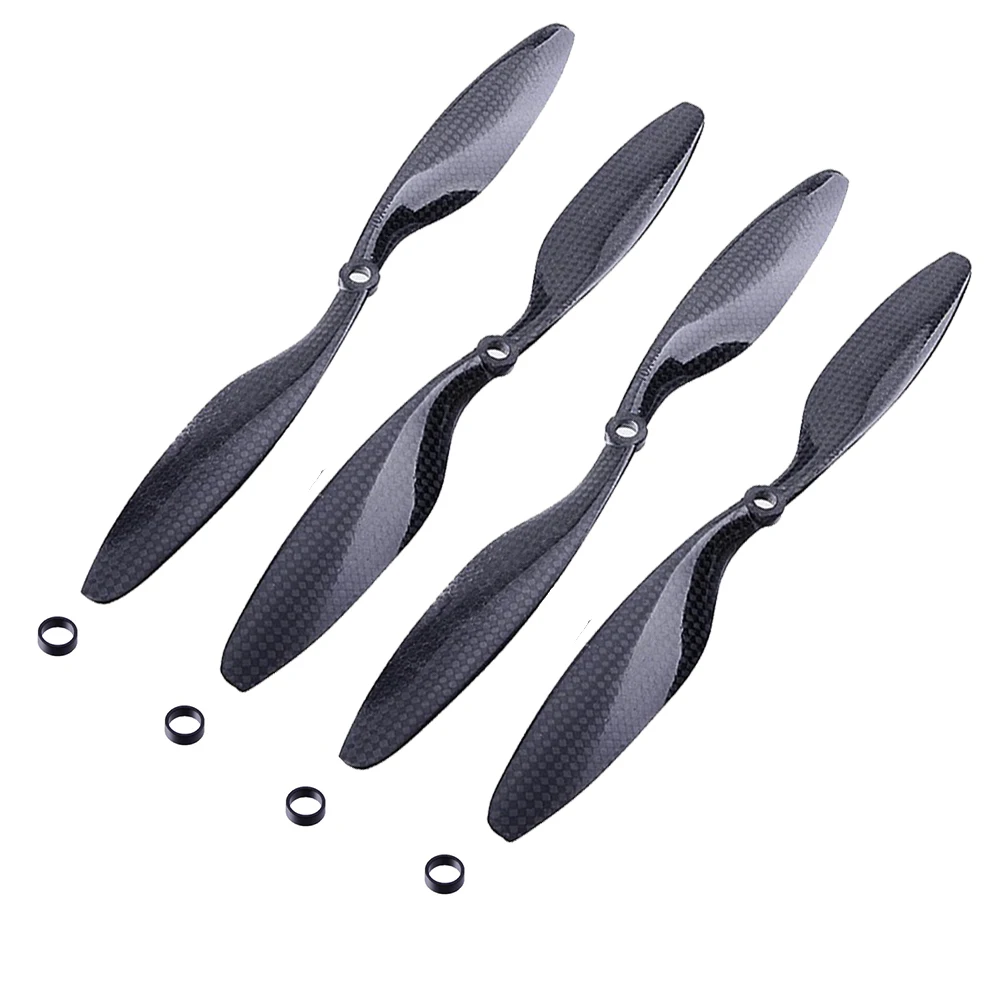 4PCS/lot 8045/1045/1047/1147/1238/1447 Carbon Fiber Propeller CW + CCW Blade for RC Quadcopter Multi-Rotor Aircraft