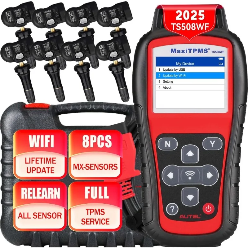 

Autel MaxiTPMS TS508WF Kit, TPMS Programming Tool,Program MX-Sensors (315/433MHz), TPMS Reset/Diagnosis Read/Clear TPMS Code