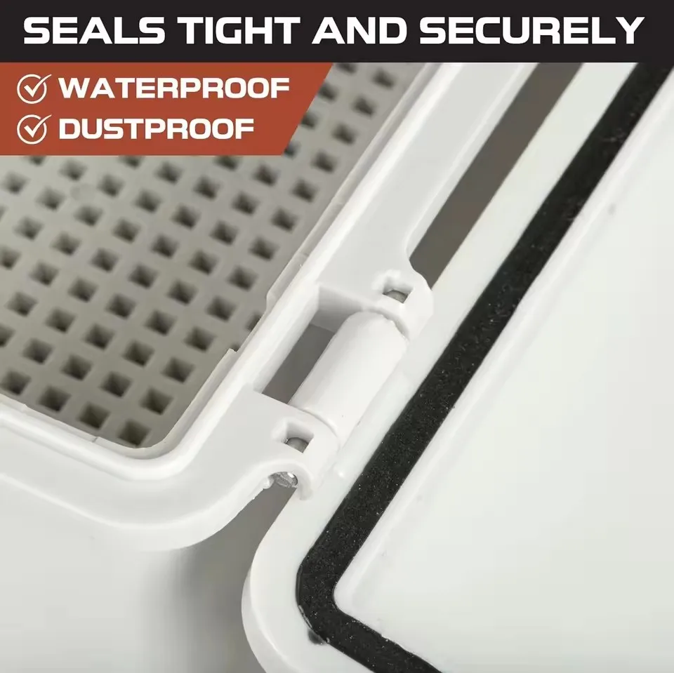P66 Electrical Plastic Enclosure ABS Power Junction Box Outdoor Waterproof Distribution Box for Electric Instrument Project