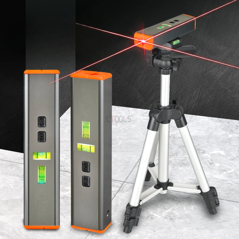 

Высокоточный нивелир с пересечением линий 90 °, лазерный измеритель с 2 пузырьками, экономичный, универсальный измерительный инструмент, бытовые инструменты