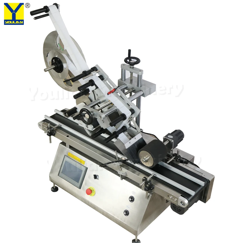 MT-160พลาสติกกระเป๋าหนังสือติดฉลากอัตโนมัติเครื่องติดหมวกกล่องไข่โรงแรมม้วนกระดาษเครื่องสำอาง Labeler