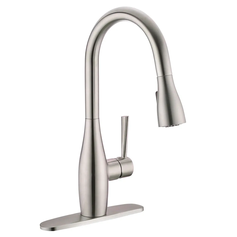 

High Quality 304 Stainless Steel Pull Down Kitchen Faucet With Magnetic Docking Sprayer