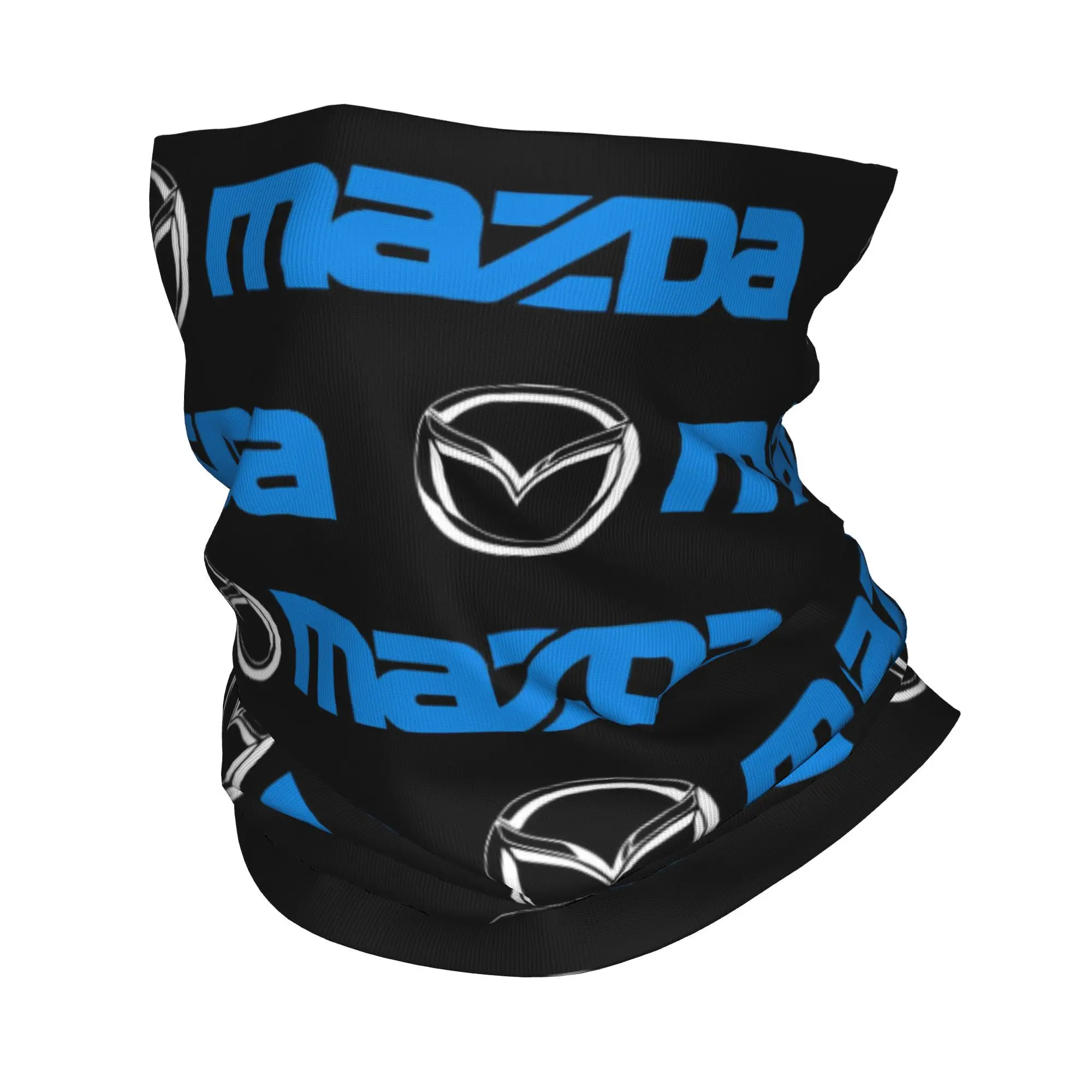 Custom Hot Mazdas Classic Logo Bandana Neck Gaiter Windproof Face Scarf Cover Women Men  Headband Tube Balaclava