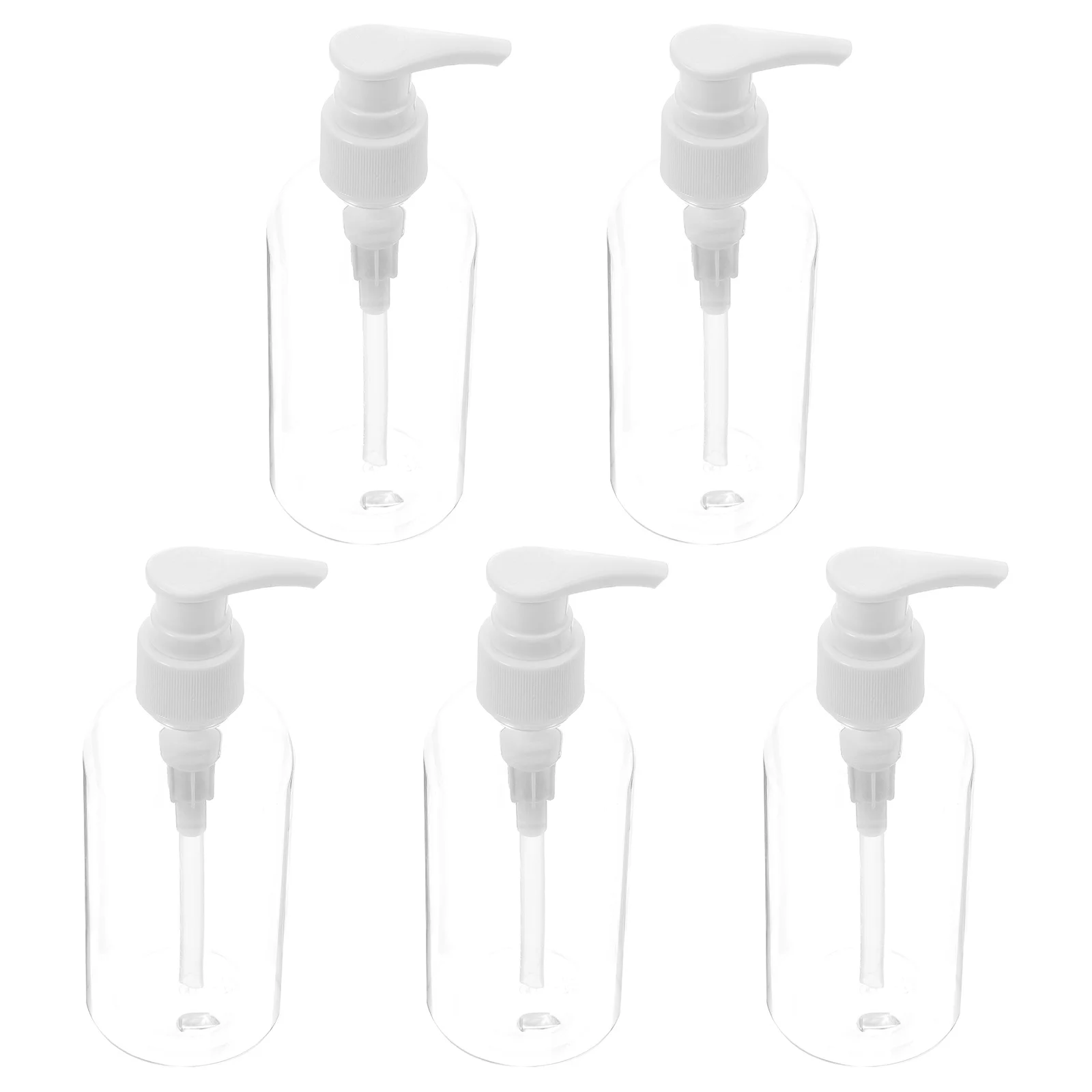 

5Pcs Press Type Dispenser Bottles Portable Durable Easy to Clean and Reuse Lotion Dispenser Liquid Container