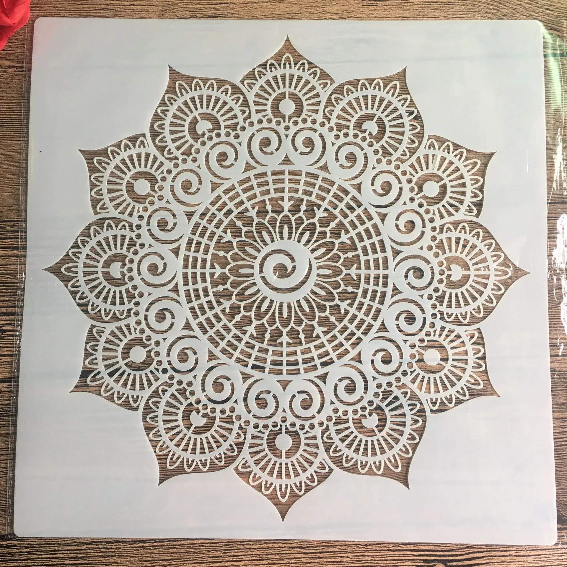 

New 30 *30cm size diy craft mandala mold for painting stencils stamped photo album embossed paper card on wood, fabric,wall