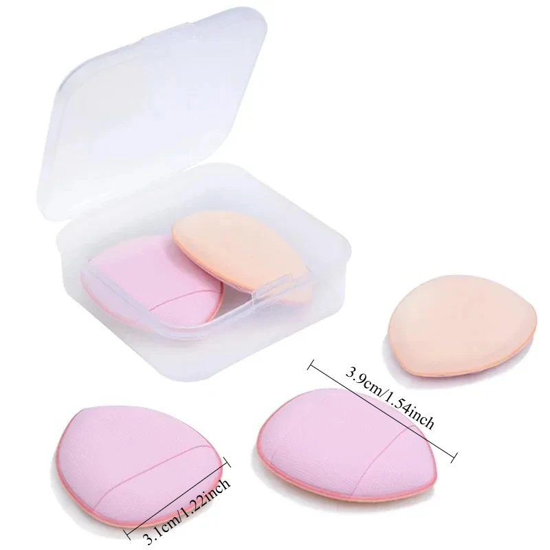 1/6/10 個ミニフィンガーパフファンデーション小さなエアクッションパウダースポンジフェイスコンシーラー BB クリーム化粧品アプリケーターメイクアップツール