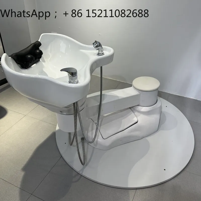 LLY high-end barber shop VIP special punch bed mobile beauty salon multi-function rotatable electric shampoo bed