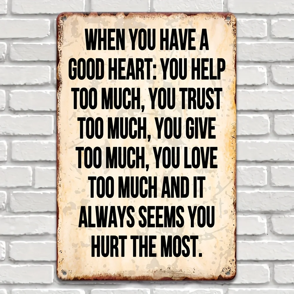 1Pc Vintage Sarcasm Metal Sign, Vintage Aluminum Wall Listing, Versatile Decorative Tin Sign for Home, Garden, Men's Nest