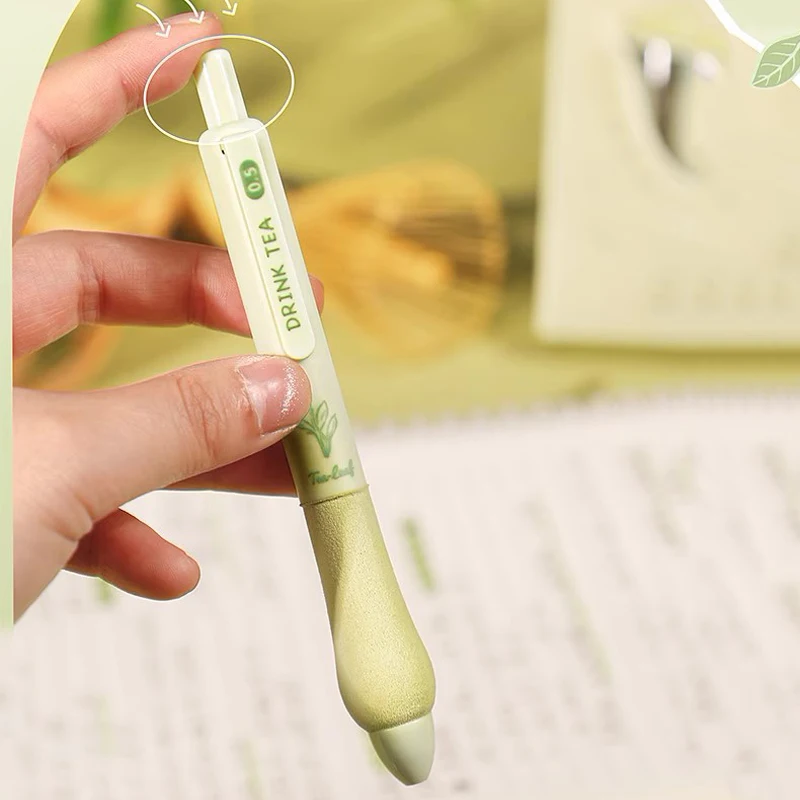 Gel Ink Pens, Black Ink Pens Fine Point Smooth Writing Pen 0.5mm Retractable, Best Aesthetic Cute Pens for Journaling Note