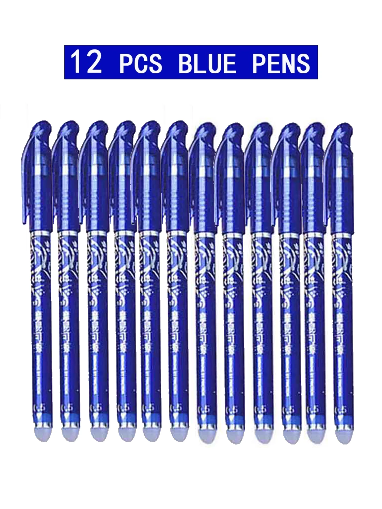 Zestaw wkładów do wymazywalnych długopisów żelowych Kawaii 0,5 Mm Fine Point Niebieski długopis do pisania Artykuły biurowe Artykuły szkolne