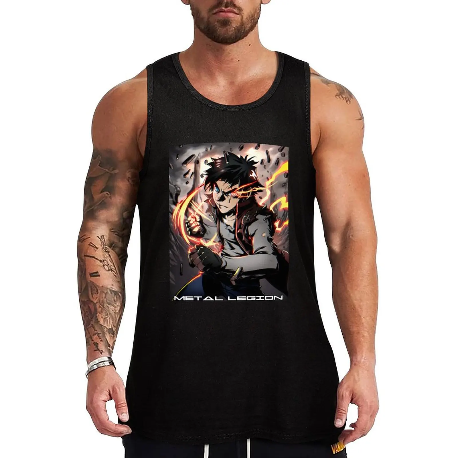 Wes Cyber punch Tank Top Sleeveless Gym Tank Top Fitness Training Quick Dry