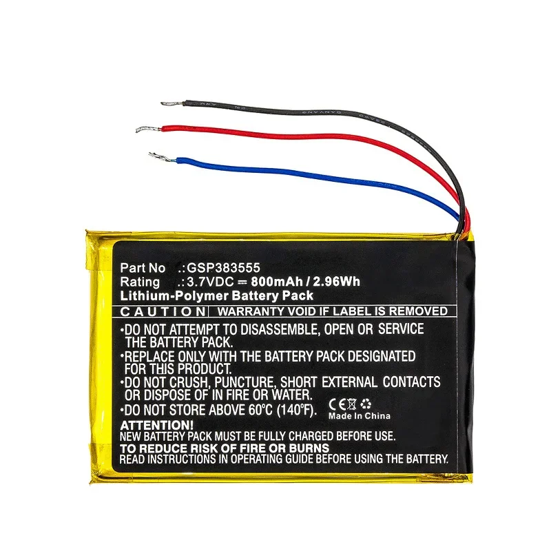 Suitable for JBL Clip2 Clip 2 AN CS056US Bluetooth Speaker Battery GSP383555 800mAh 2.96WH Accessories & Parts Rechargeable