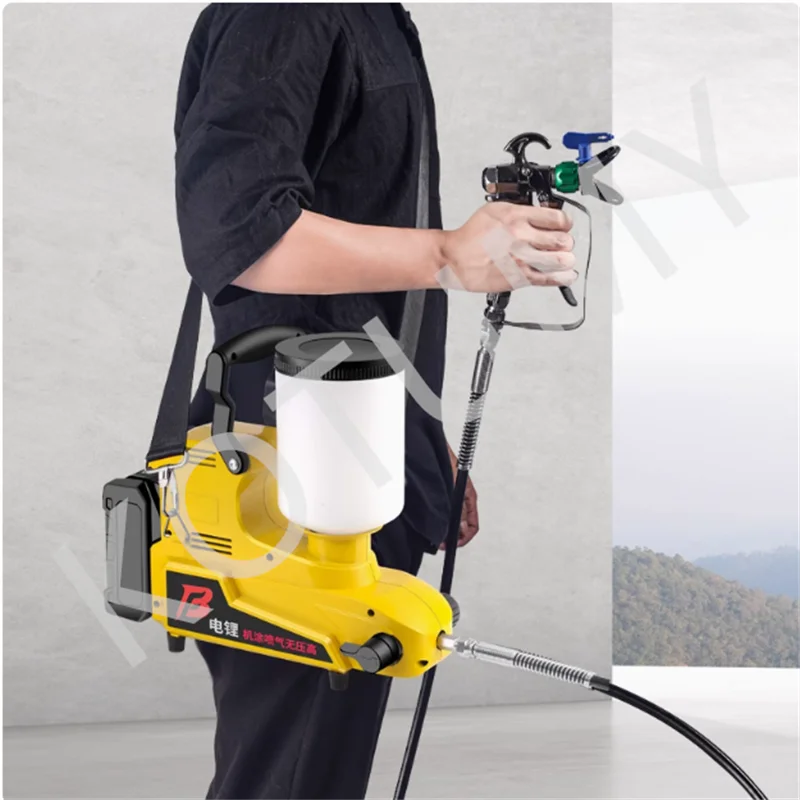 Lithium Battery High Pressure Airless Paint Sprayer 1600W New Multifunctional Portable Brushless Sprayer Latex Paint