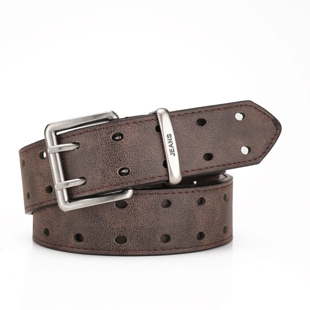 Ein Western-Style PU-Ledergürtel für Damen und Herren, ein Klassischer und Lässiger Retro-Gürtel – Detail 6