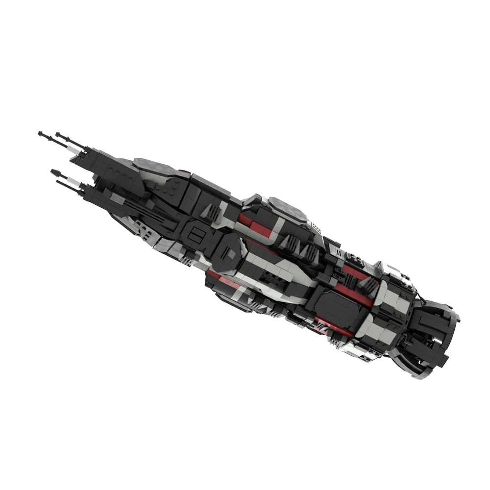 MOC 2024 Space Rocinante The Expanse Spaceship Building Blocks Set S4 Corvette-Class Frigate Airship Bricks Toys Children Gifts