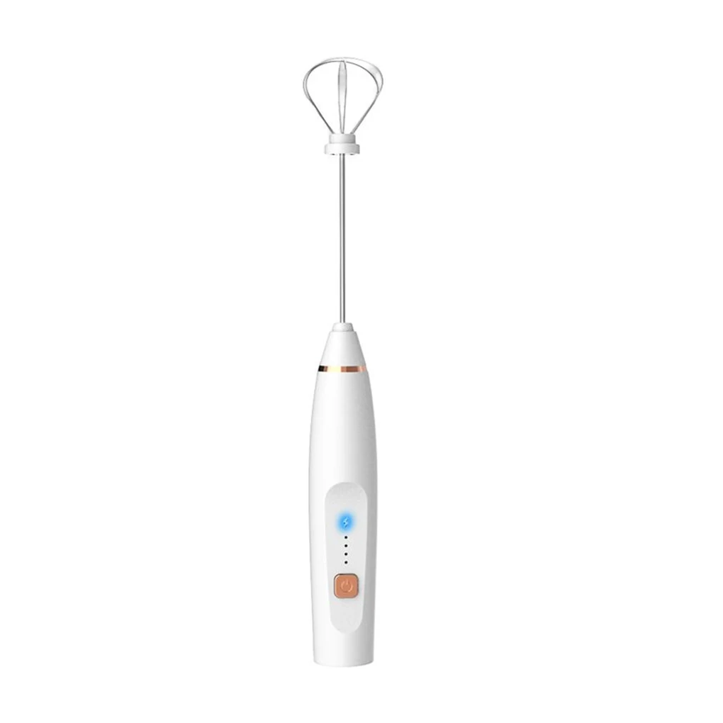 Egg Beater Milk Frother Electric Mixer Automatic Coffee Blender Multipurpose USB Charging Kitchen Gadget Black view 2