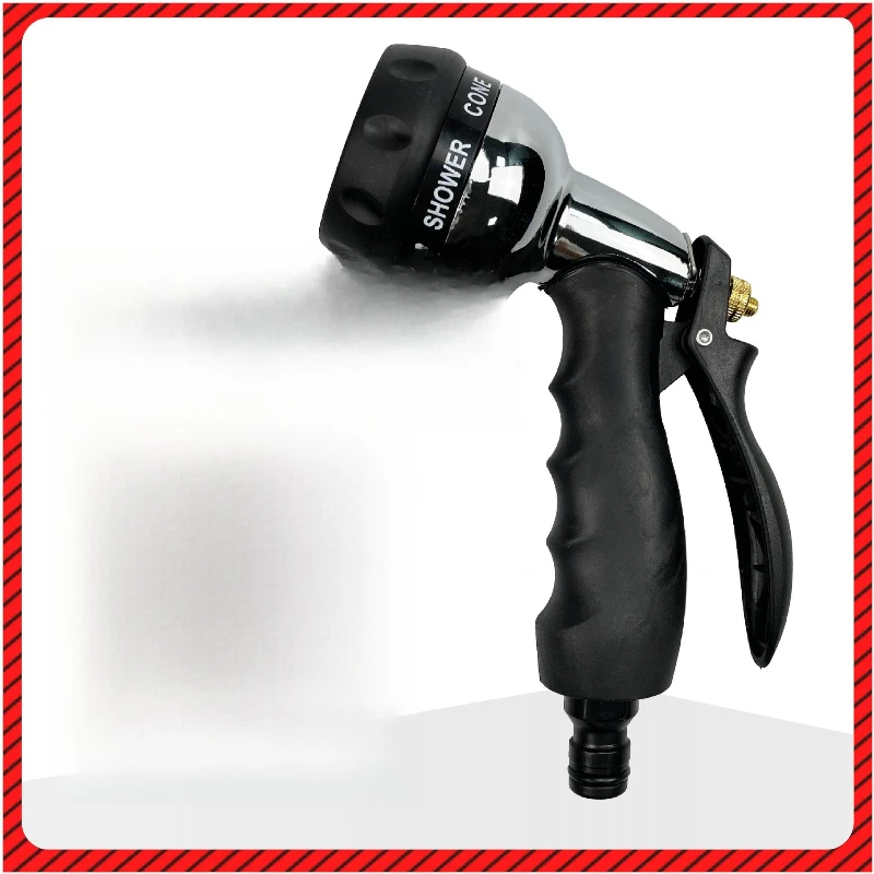 

Stainless steel metal shower function glue water gun garden water pipe garden watering vegetable shower water