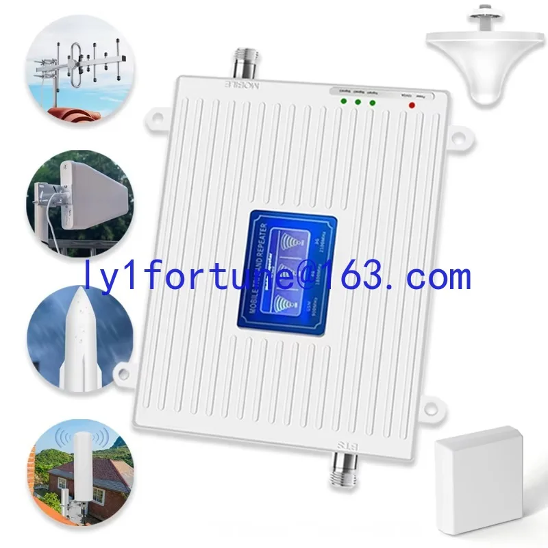 

Mobile Signal Enhancer 3G 4G Triple Band 900/1800/2100Mhz GSM Repeater Amplifier Home/Office Network Enhancer