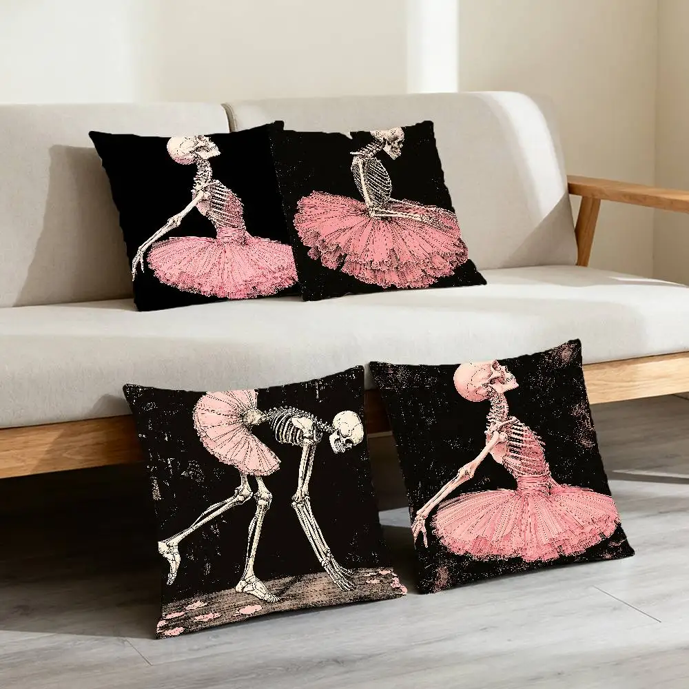 Featuring Halloween Pillow Case Elegant Couple Home Living Room Bedroom Decorative Rectangle Pillowcase Sofa Cushion Cover