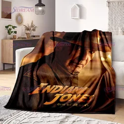 Indiana Jones e il quadrante del destino coperta di flanella biancheria da letto copriletto divano coperta calda decorazioni per la casa bambini ventagli per adulti regalo