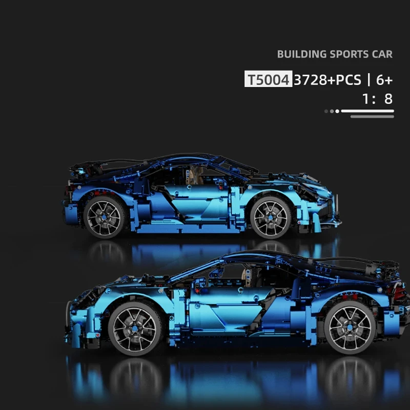 City Speed Car Building Blocks Diy Super Sports Car 1:8 Scale Model Bricks Desktop Decoration DIY Toy For Kids Birthday Gifts