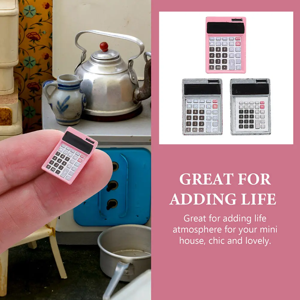 

Набор из 6 мини-калькуляторов для поделок, декоративные миниатюрные калькуляторы для украшения детской комнаты, учебные пособия