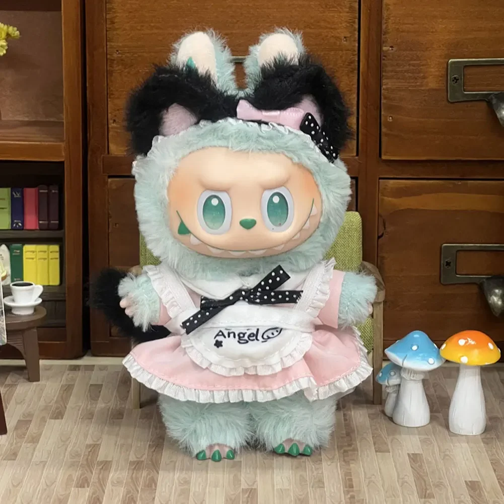 สำหรับ 17 ซม.ลาบูบูเสื้อผ้าตุ๊กตาแมวสาวแม่บ้านเครื่องแต่งกายอุปกรณ์เสริมเหมาะสำหรับโรปา ลาบูบู V1V2V3