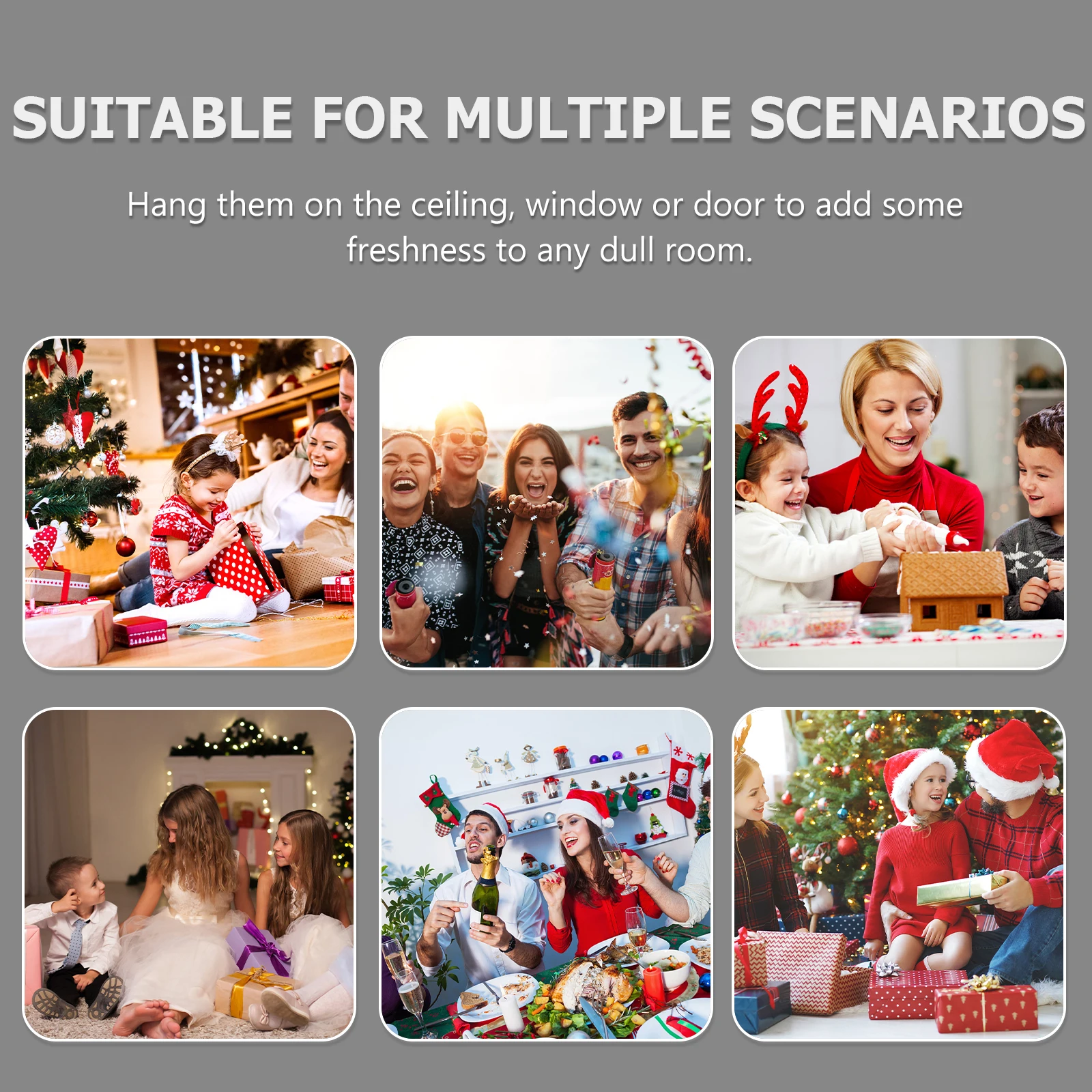 

3Pcs Christmas Felt Banner Decorative String Flags Holiday Party Photo Props Indoor Outdoor Hanging Backdrop Snowflakes Snowman