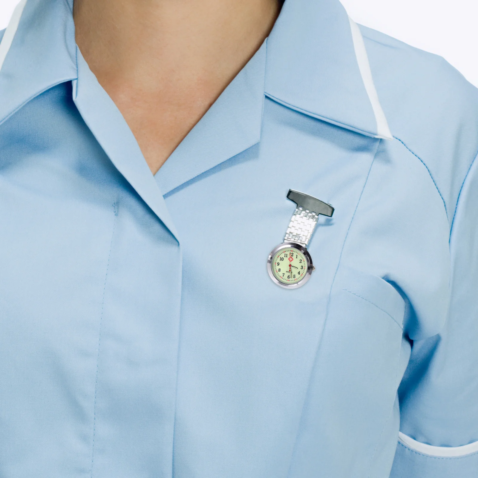 

2Pcs DIY Quartz Watch Dial Nurse Fob Dial High-Quality Glass Clear and Intuitive Suitable for Various Watch Straps