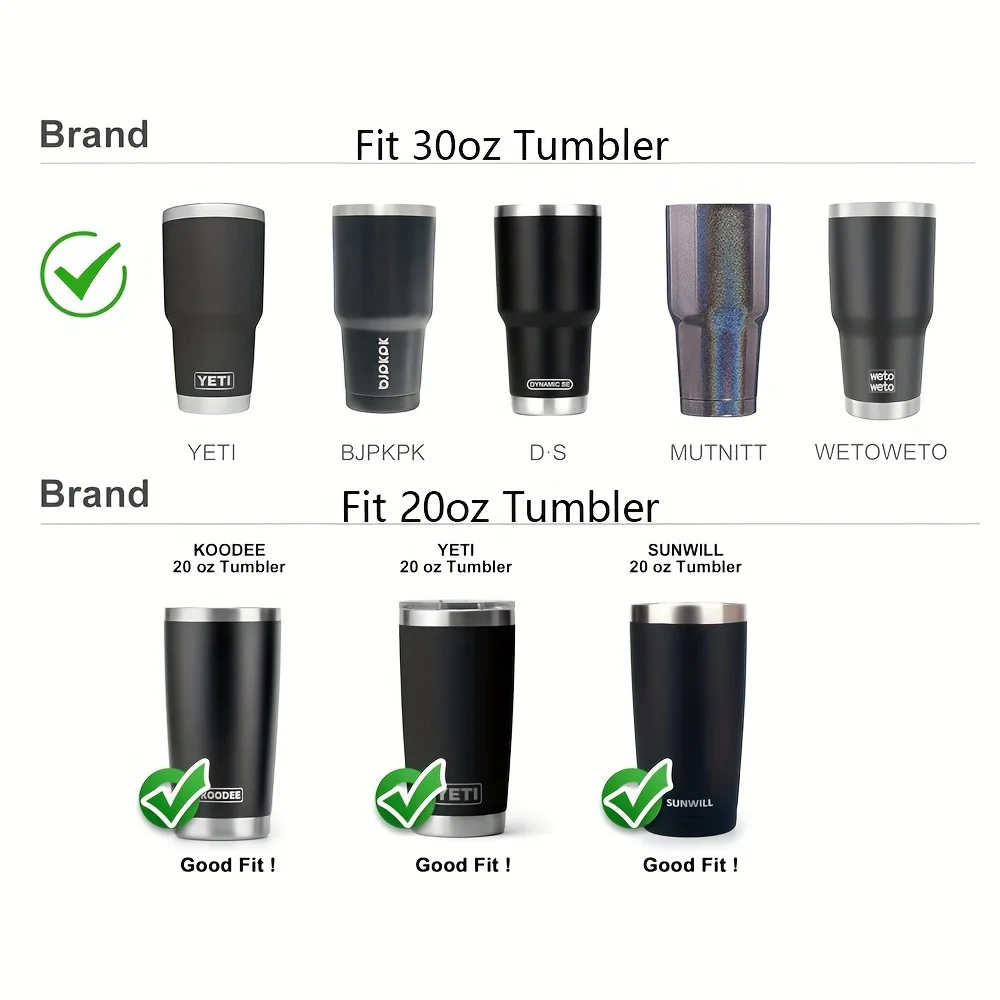 1pc, Tumbler Handle 20oz/30oz For  Rambler, Anti Slip Travel Mug Grip BPA Free Cup Holder For Ozark Trail, For Sic And More Tumb