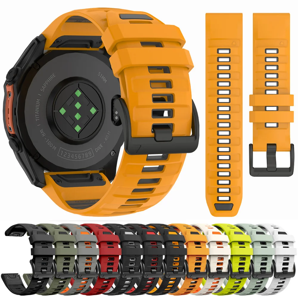 �y�Z�[�����z22mm 26mm �K�[�~�� Epix/Fenix 8 Pro 47mm 51mm�Ή� �����X�g���b�v �X�|�[�c�V���R���u���X���b�g Fenix E 7X 6X 5X 7Pro 6 5 Plus �E�H�b�`�o���h