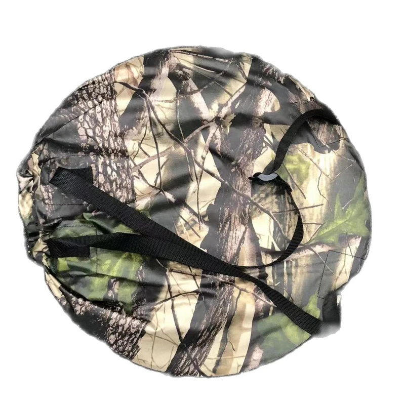 Tenda per fotografia all\'aperto Pop-Up per persona singola 3 lati 6 finestre 360 gradi che guarda uccello portatile Privacy Camouflage nero Caoted