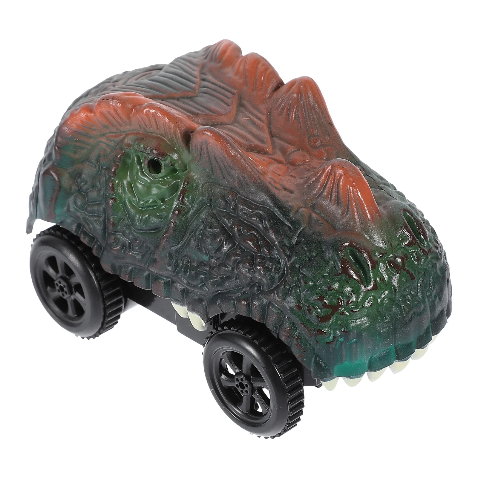 Coche de juguete de dinosaurio para niños, juguete de pista, coche eléctrico de repuesto, carreras ensambladas