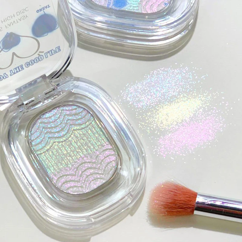 Waterdichte Kameleon Glitter Oogschaduw Markeerstift Aardappelpuree Hoogglans Glanzend Kristal Verhelderende Bronzer Hoogtepunt Make-Up