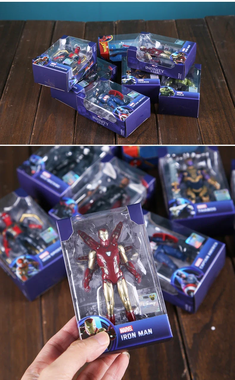 10,2 cm Original ZD Actionfigur Spielzeug Iron Man Scarlet Spider Miles Morales Spider-Man Venom Gwen Bewegliche Puppe Anime Modell Geschenk – Detail 13