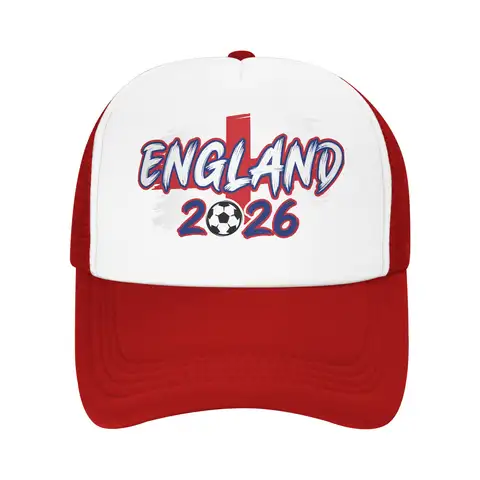 England Football Match 2026 Mesh Baseball Caps Unisex Trucker Worker Cap Usa Canada Mexico Soccer Dad Hat Summer Trucker Hat