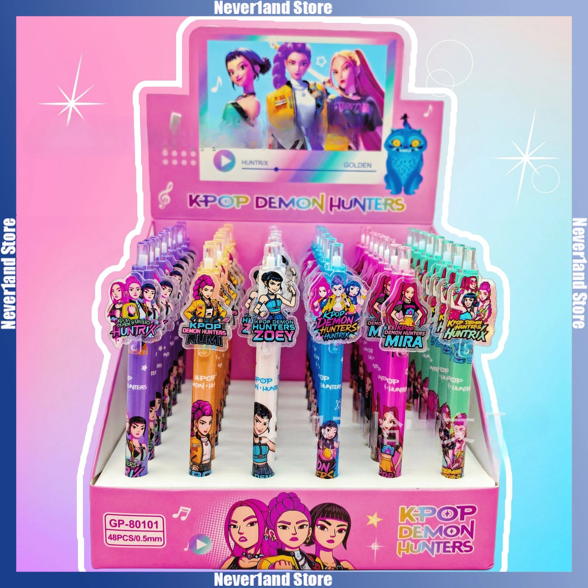 6 قطعة KPop شيطان الصيادين هلام القلم الكرتون رومي ميرا زوي الكتابة رسم هلام القلم اللوازم المدرسية القرطاسية صبي فتاة الهدايا #6