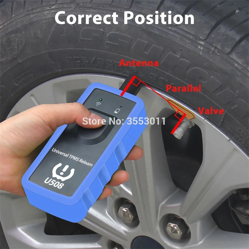 Car Tyre Pressure Sensor Reset TPMS Relearn Tool U508 Universal for Tire Rotation Learning Mode 2022 Automotive Scanner EL50448